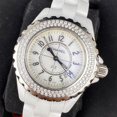 chanel ceramic diamond watch|Chanel j12 ceramic watch price.